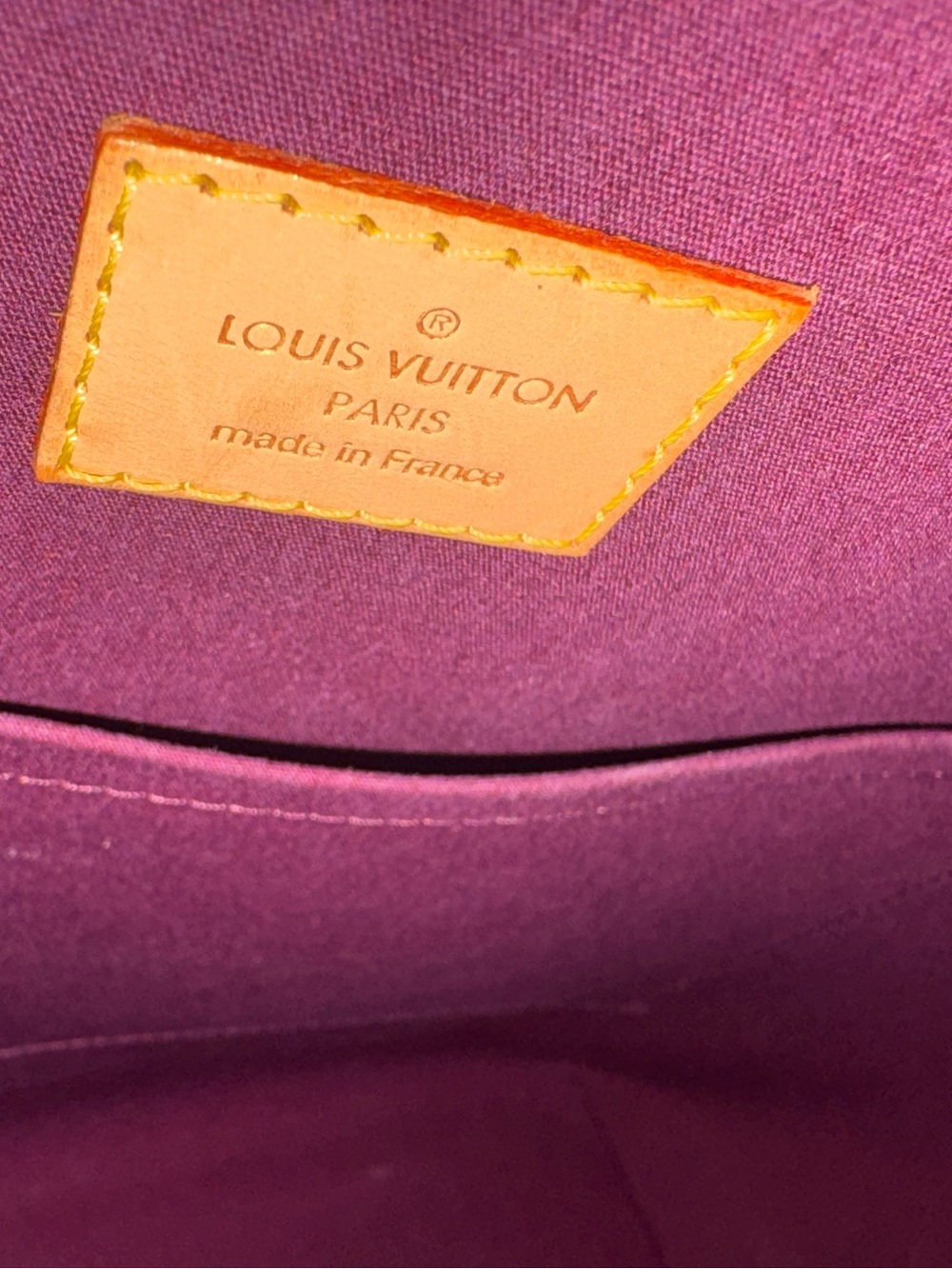 Louis Vuitton monogram vernis Bellevue GM zip Tote Bag Violet Purple - Picture 11 of 16